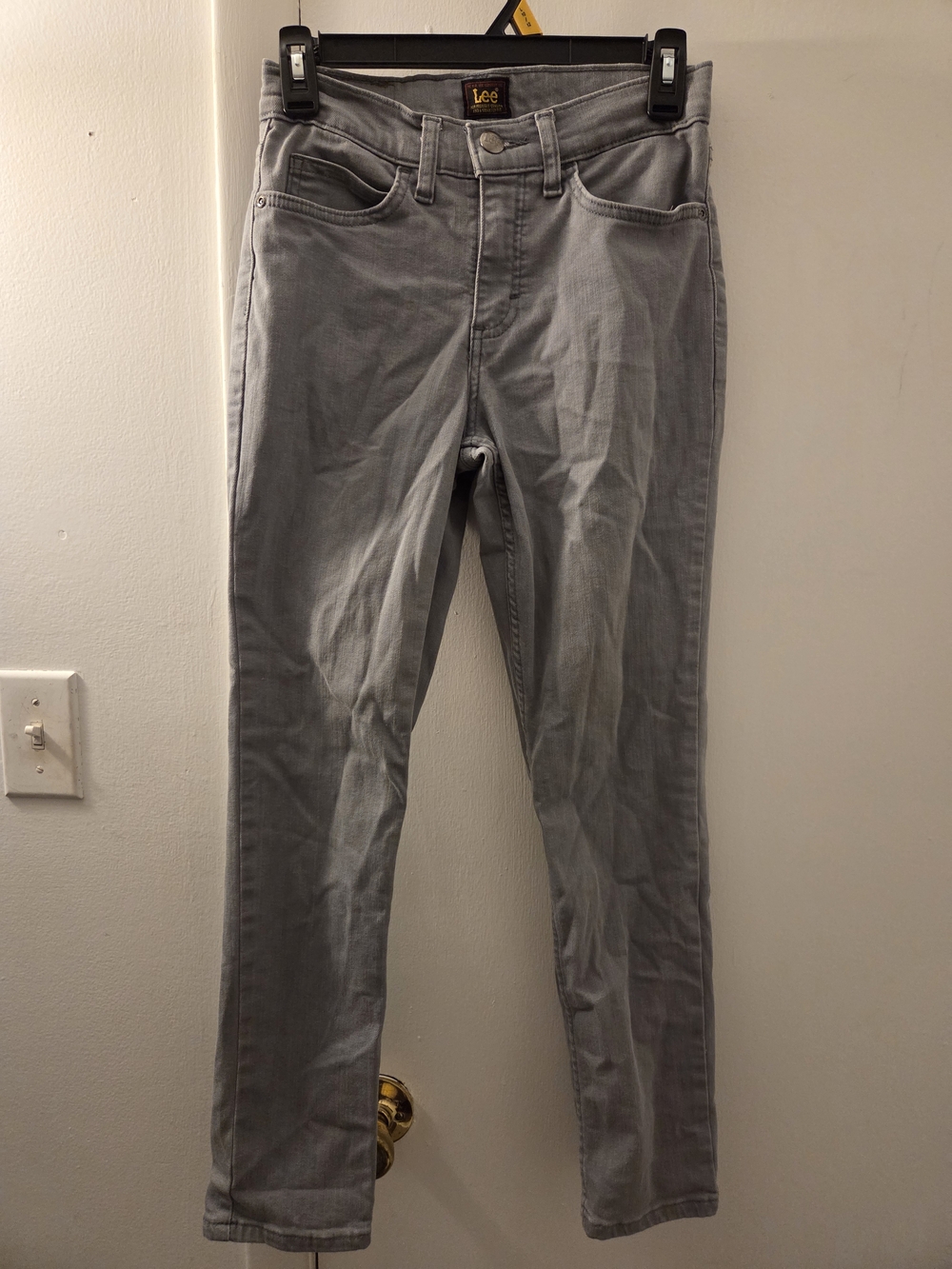 Lee Light Gray Skinny Jeans